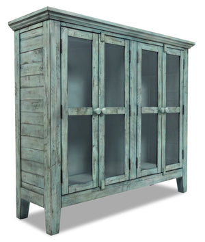 Rocco Medium Accent Cabinet - Blue | Armoire décorative Rocco moyenne - bleue| ROCBMACC