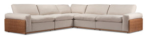 Avalon 5-Piece Sectional - Taupe 