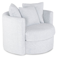 Midi Chenille Swivel Cuddler Chair - Teddy Star 