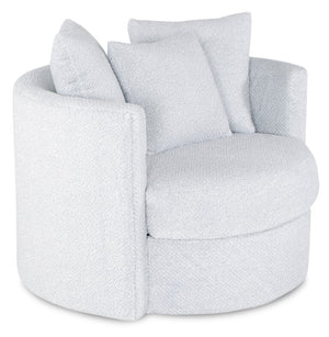 Midi Chenille Swivel Cuddler Chair - Teddy Star