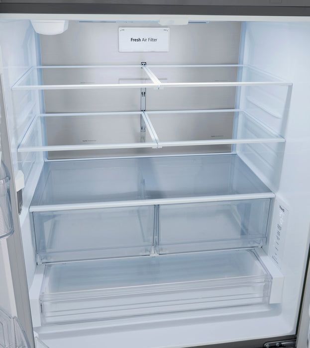 LG 36\" 27 Cu. Ft. French-Door Counter-Depth MAX™ Refrigerator - Smudge Proof Stainless Steel - LRFLC2706S
