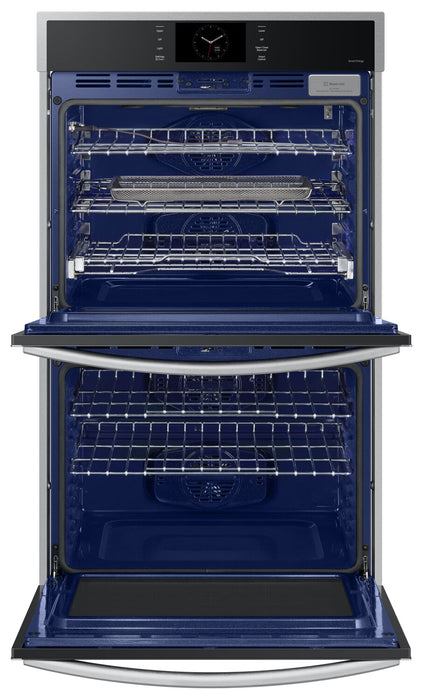 Samsung 30\" 10.2 Cu. Ft. Electric Double Wall Oven with Steam Cook and Air Sous Vide - Stainless Steel - NV51CG600DSRAA