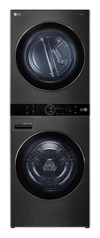 LG WashTower™ with 5.2 Cu. Ft. Washer and 7.2 Cu. Ft. Heat Pump Ventless Dryer - WKHC202HBA 
