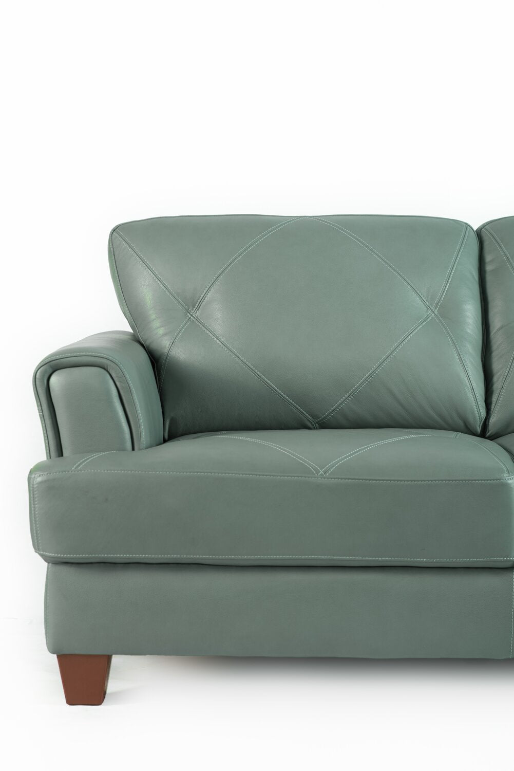 Chateau d Ax Vita 87 100 Genuine Leather Sofa with Diamond Patter. The Brick