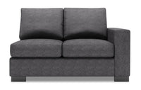 Sofa Lab Track RAF Loveseat - Luxury Charcoal