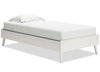 Mavi Twin Platform Bed - White