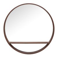 Round Mirror with Shelf - 32