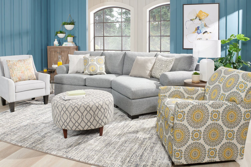 Sofa Lab Roll LAF Loveseat - Luna Pewter