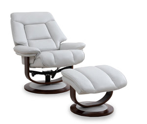 Maven Genuine Leather Reclining Chair and Footrest