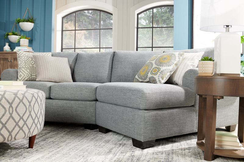 Sofa Lab Roll LAF Loveseat - Luna Pewter