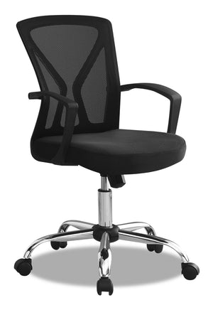 Dominic Office Chair - Black/Chrome