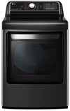 LG 7.3 Cu. Ft. TurboSteam™ Dryer with EasyLoad™ Dual-Opening Door - DLEX7900BE