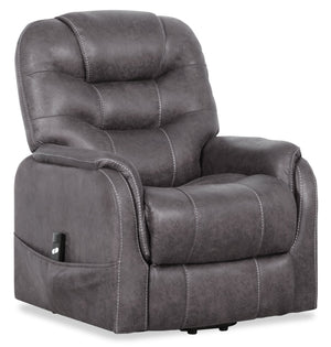 Landon Power Lift Recliner – Dark Grey | Fauteuil basculeur à inclinaison électrique Landon - gris foncé
