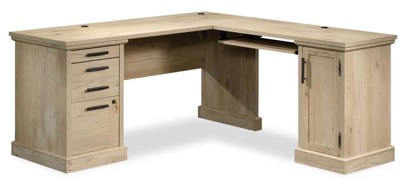 Akira L Shaped Desk Prime Oak The Brick