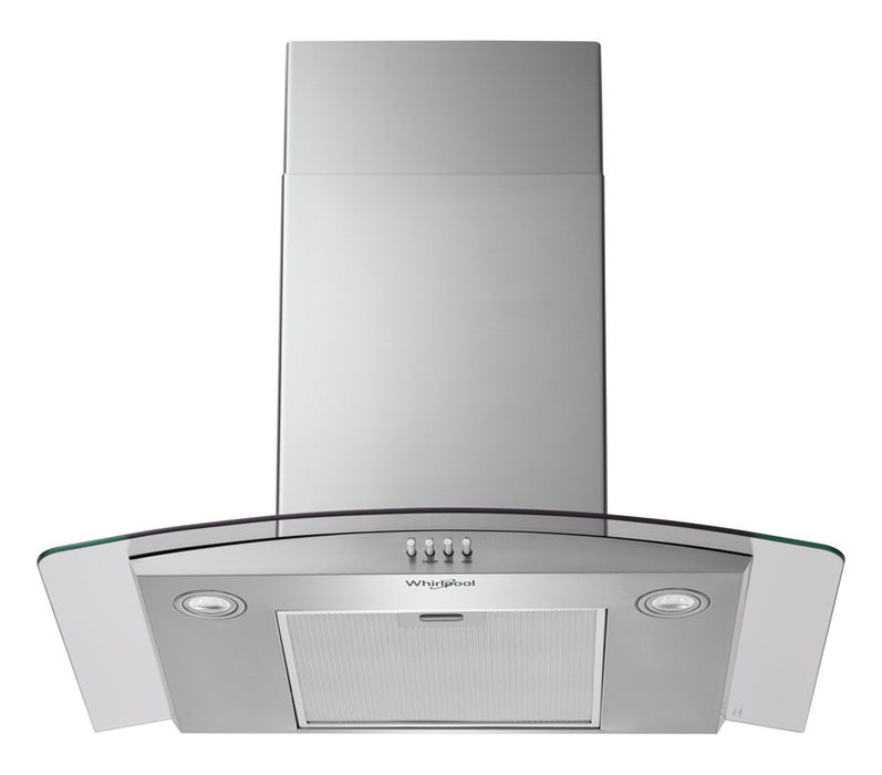 Whirlpool 30\" Glass Wall Mount Range Hood - WVW51UC0LS