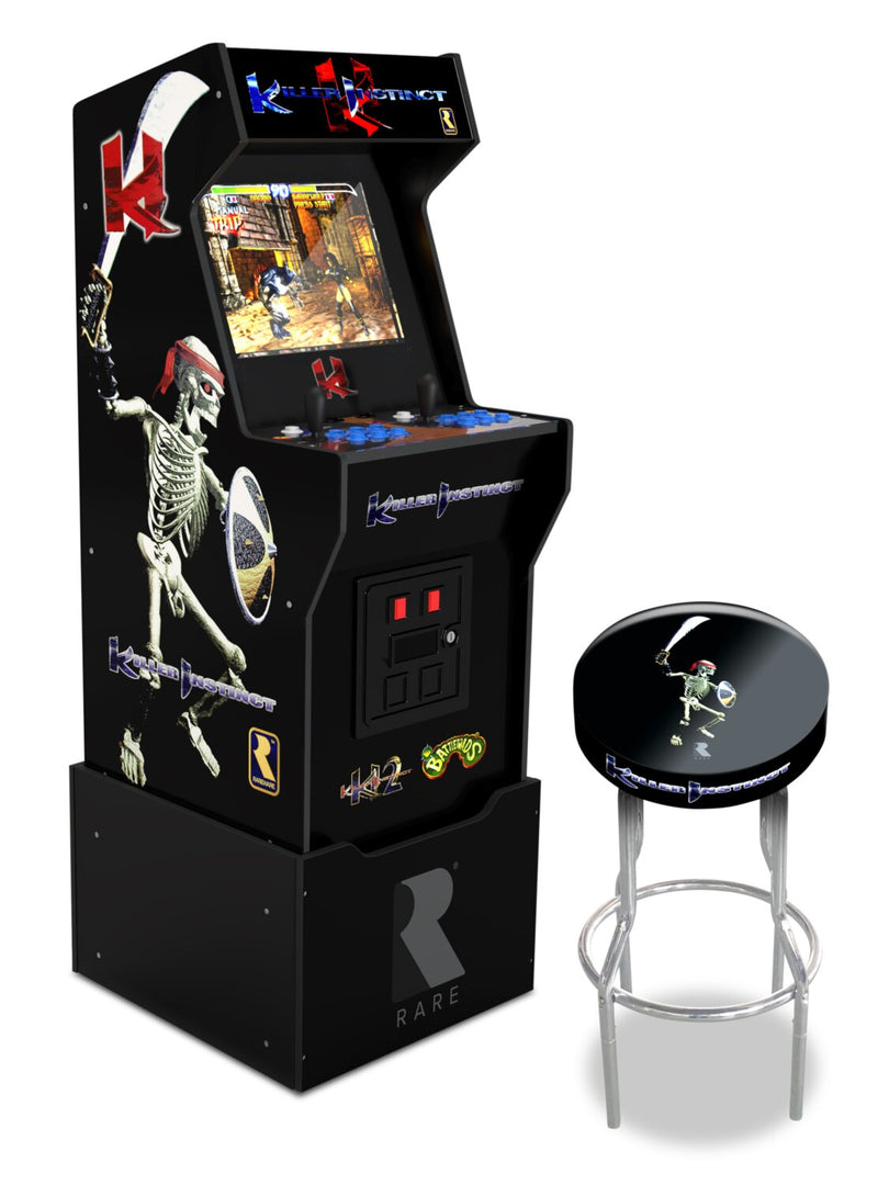 Arcade1Up Killer Instinctâ„¢ Arcade Cabinet with Riser and Stool 