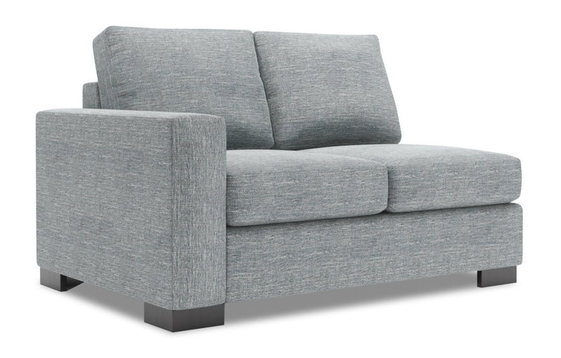 Sofa Lab Track LAF Loveseat - Luna Pewter