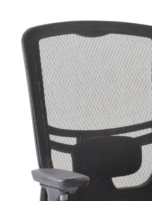 Tempur-Pedic Dante 26.4\" Office Chair - Black with Mesh Back