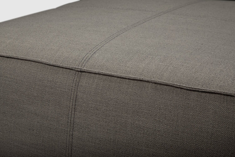 Chiara LinenLook Fabric Ottoman Smoke The Brick