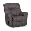 8527 Leather-Look Fabric Rocker Recliner - Commodore Shadow