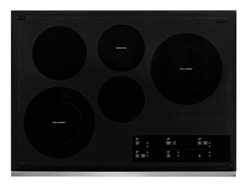 Whirlpool 30\" 5-Element Electric Cooktop - Stainless Steel - WCE97US0KS