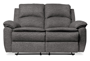 Chandler Chenille Reclining Loveseat - Grey