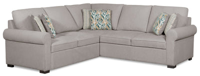Scott Living Haven 2-Piece Left-Facing Chenille Fabric Sectional - Grey | Sofa sectionnel de gauche Haven de Scott Living 2 pièces en tissu de chenille - gris