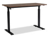 Novah 47.25\" Height-Adjustable Office Desk - Brown
