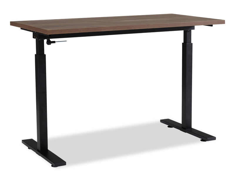 Novah 47.25\" Height-Adjustable Office Desk - Brown