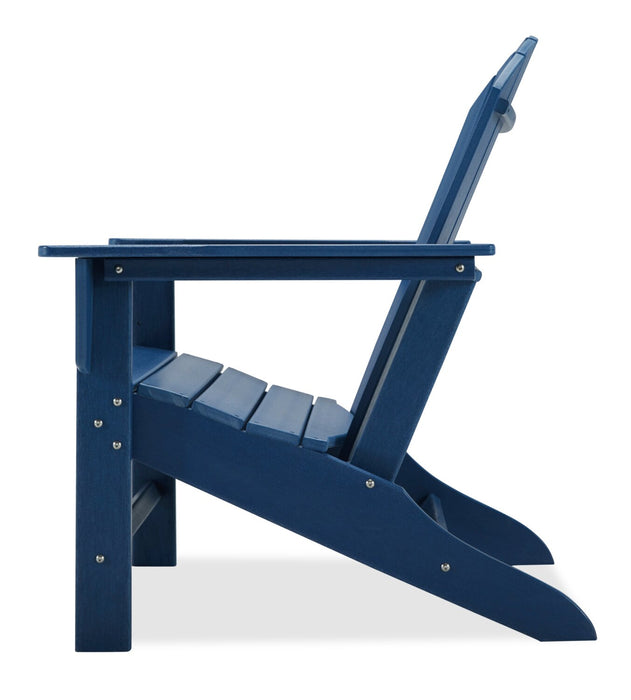 Bask Outdoor Patio Adriondack Chair - High Density Plastic, UV & Weather Resistant - Blue
