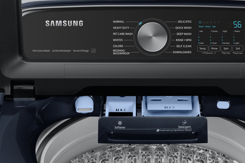 Samsung 6.2 Cu. Ft. Top-Load High-Efficiency Washer - Navy - WA54CG7150ADA4