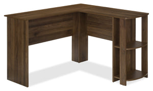 Eason L-Shaped Desk - Walnut