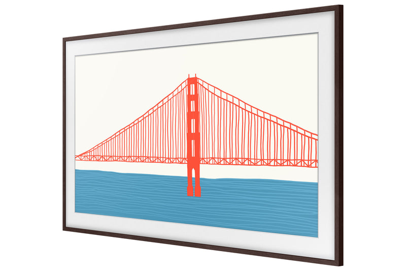 Samsung Customizable Bezel for 55\" The Frame TV - Modern Brown
