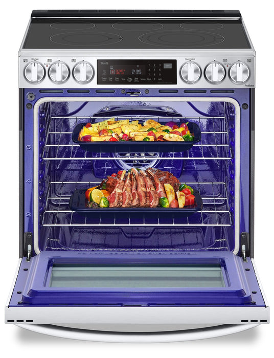 LG 6.3 Cu. Ft. Smart Electric Range with Air Fry and ProBake Convection® - Smudge Proof Stainless Steel - LSEL6335F