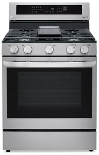 LG 5.8 Cu. Ft. Smart True Convection Gas Range with Air Fry - LRGL5825F 