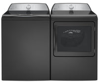 Profile 5.8 Cu. Ft. Top-Load Washer and 7.4 Cu. Ft. Electric Dryer - Diamond Grey 