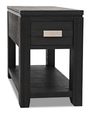 Bronx Chairside Table - Charcoal
