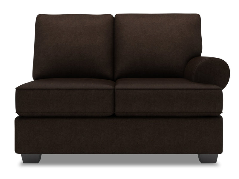 Sofa Lab Roll RAF Loveseat - Luxury Chocolate