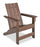 Nome Outdoor Patio Adriondack Chair - High Density Plastic, UV & Weather Resistant - Brown