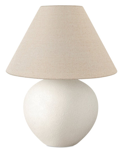 16" Cream Ceramic with Empire Shade Table Lamp|Lampe de table de 16 po en céramique crème avec abat-jour empire