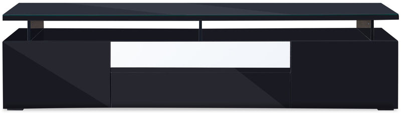 Adam 68\" Modern TV Stand with Storage and Cable Management for TVs up to 75\"- Black