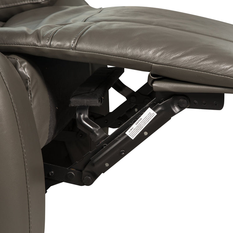 Kora Genuine Leather Power Reclining Sofa Grey The Brick