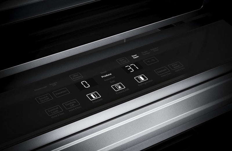 KitchenAid 48\" 30 Cu. Ft. Side-by-Side Refrigerator - Black Stainless Steel PrintShield™ - KBSN708MBS