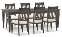 Calistoga 7-Piece Dining Package - Charcoal  