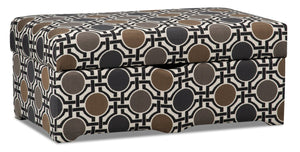 Nina Fabric Storage Ottoman