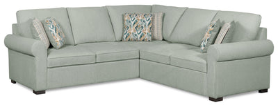 Scott Living Haven 2-Piece Right-Facing Chenille Fabric Sectional - Seafoam Blue | Sofa sectionnel de droite Haven de Scott Living 2 pièces en tissu de chenille - bleu écume de mer