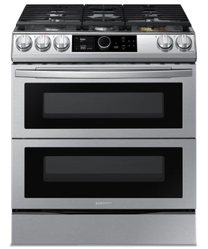 Samsung 6.5 Cu. Ft. Flex Duo™ Front-Control Dual Fuel Range - NY63T8751SS/AA | Cuisinière hybride Samsung de 6,5 pi3 à commandes à l'avant avec système Flex DuoMC - NY63T8751SS/AA | NY63T87S