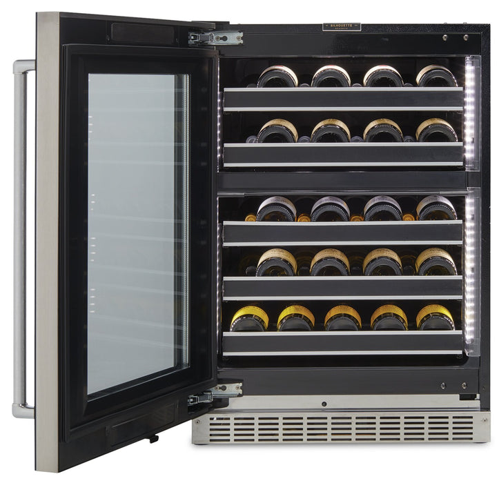 Silhouette Reserve 23.9\" 5 Cu. Ft. Single-Door Wine Cooler - Black - SRVWC050L