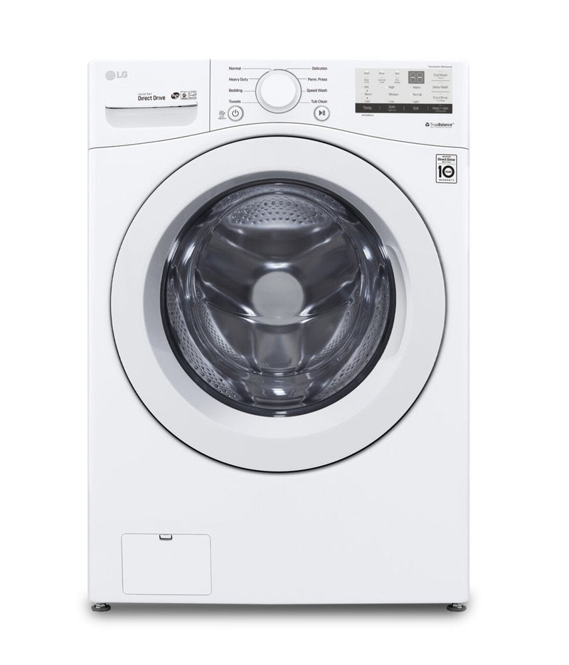 LG 5.2 Cu. Ft. Front-Load High-Efficiency Washer - White - Stackabl ...