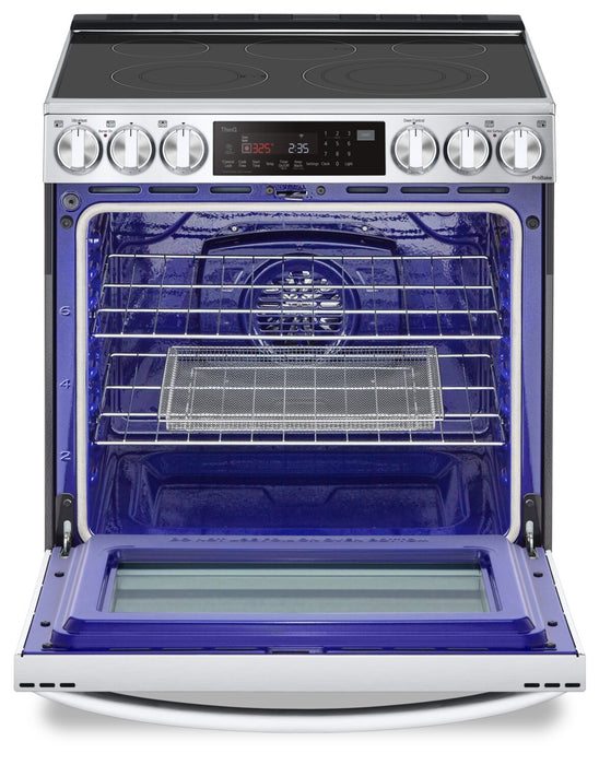 LG 6.3 Cu. Ft. Smart Electric Range with Air Fry and ProBake Convection® - Smudge Proof Stainless Steel - LSEL6335F